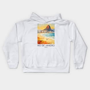 An Impressionist Painting of Rio de Janeiro - Brazil Kids Hoodie